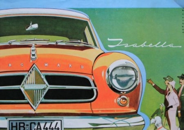 Borgward Isabella Modelprogram 1957 Carbrochure (9221)